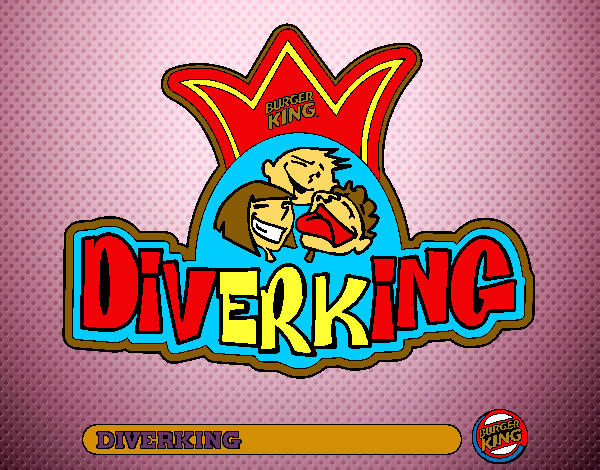 Dibujo Logo Diverking pintado por domingo 