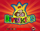 Dibujo Logo Diverking pintado por Montiel