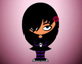 Dibujo Look Emo pintado por EvelynL