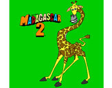 Dibujo Madagascar 2 Melman pintado por lucario