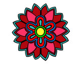 Dibujo Mándala con forma de flor weiss pintado por Meryrous