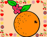Dibujo naranja pintado por AZUCENA20