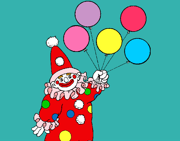 Payaso con globos