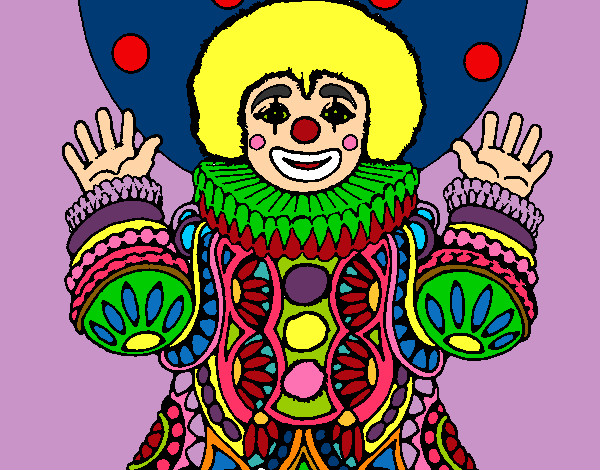 Dibujo Payaso disfrazado pintado por terecua