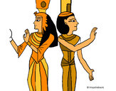 Dibujo Pintura de la Reina Nefertari pintado por solecarden