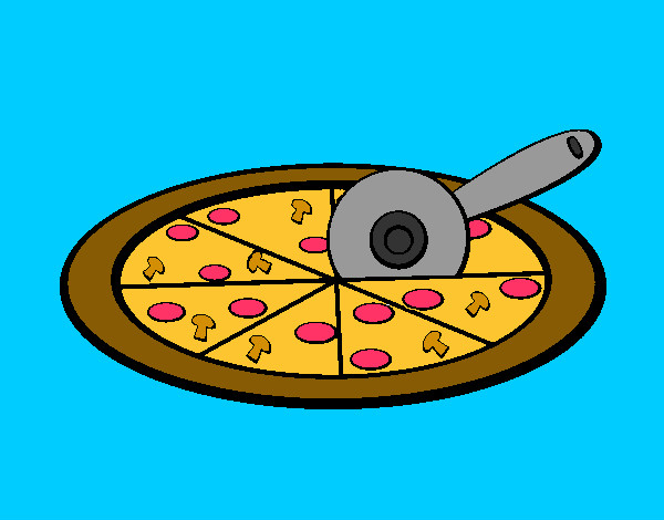 Dibujo Pizza pintado por mecha15