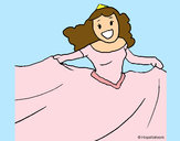 Dibujo Princesa feliz pintado por jessy90394