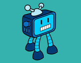 Dibujo Robot televisivo pintado por Sergio00