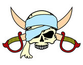 Dibujo Símbolo pirata pintado por Luchi9