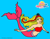 Dibujo Sirena contenta pintado por estralla