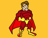 Dibujo Superhéroe musculado pintado por Sergio00