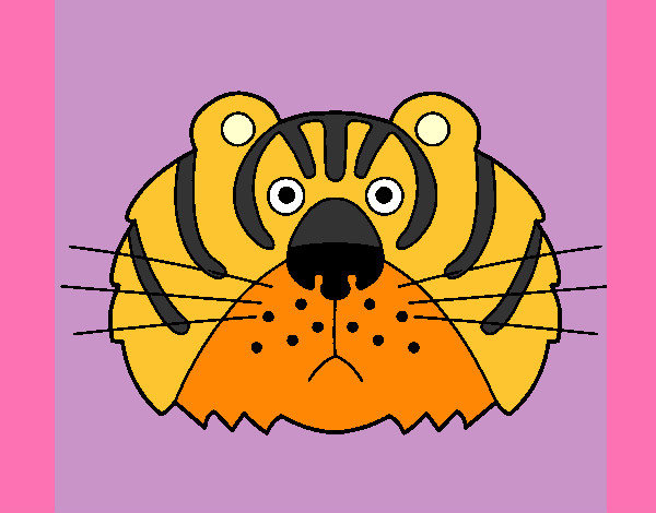Dibujo Tigre III pintado por luzkarina