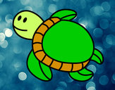Dibujo Tortuga nadando pintado por dilcyy
