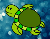 Dibujo Tortuga nadando pintado por isaisa