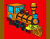 Dibujo Tren 3 pintado por fgperotti