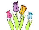 Dibujo Tulipanes pintado por Anto_2604