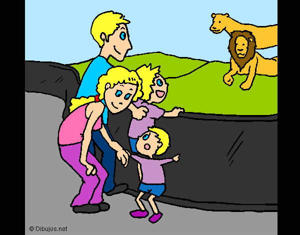 La Familia en el Zoo.