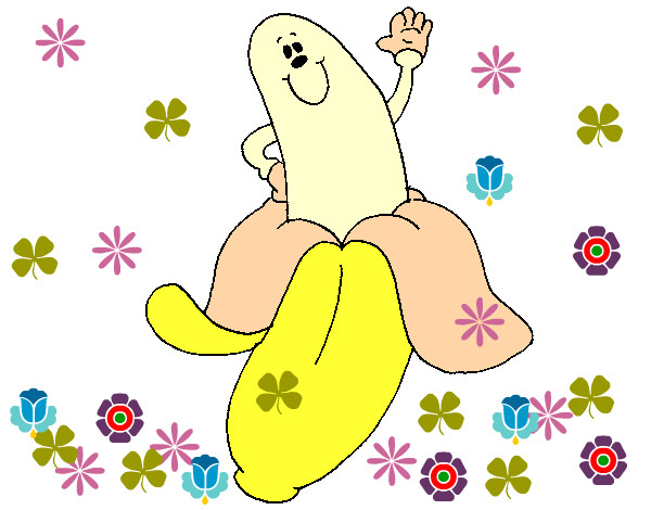 Dibujo Banana pintado por gloriax