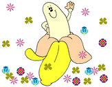 Dibujo Banana pintado por gloriax