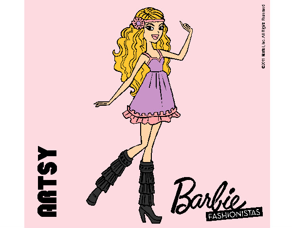 Dibujo Barbie Fashionista 1 pintado por annycristi