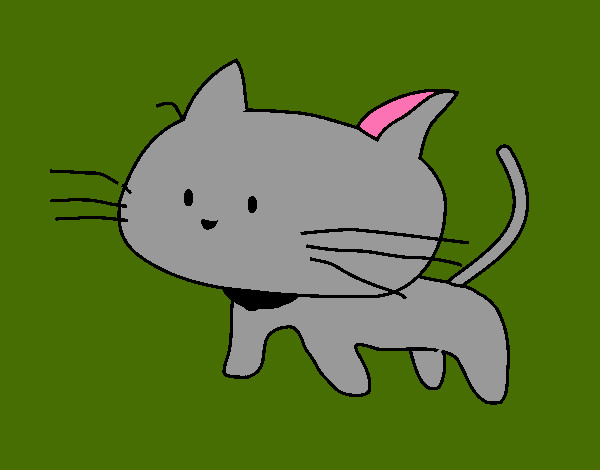 Dibujo Cría de gato pintado por gatita13