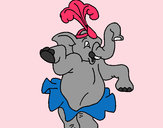 Dibujo Elefante bailando pintado por ARI6