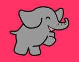 Dibujo Elefante bailarín pintado por rociocasti