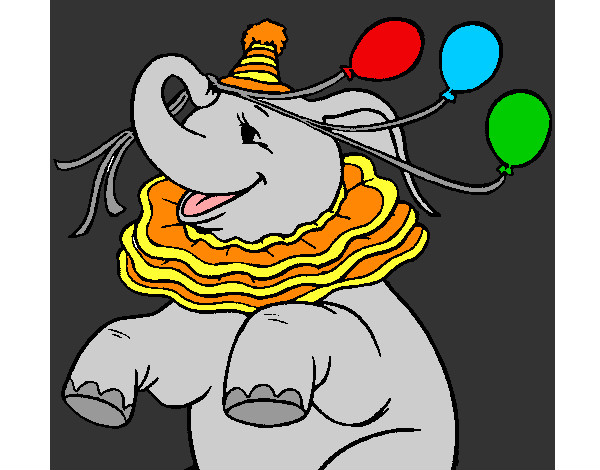 Elefante con 3 globos