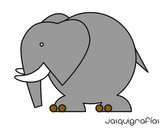 Dibujo Elefante grande pintado por nokitha 