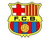 Dibujo Escudo del F.C. Barcelona pintado por kpo1