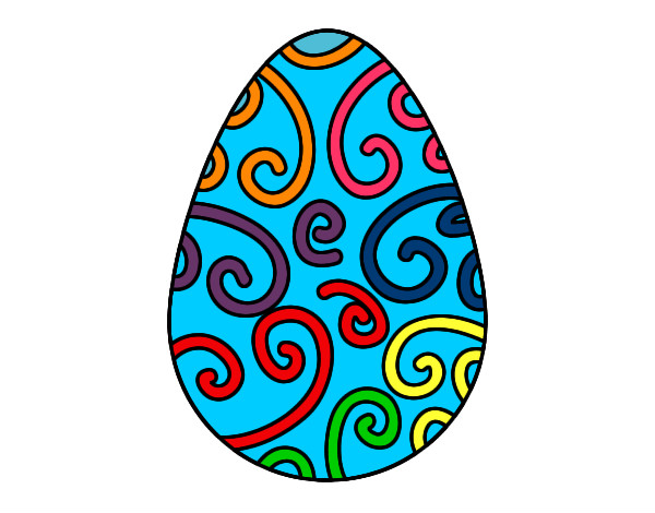 Dibujo Huevo decorado pintado por yesica7490