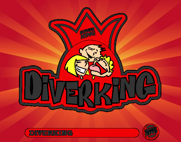Dibujo Logo Diverking pintado por rireka
