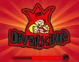 Dibujo Logo Diverking pintado por rireka