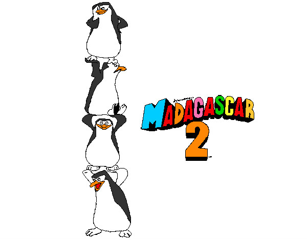 Dibujo Madagascar 2 Pingüinos pintado por AlvaroGP06