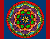 Dibujo Mandala 6 pintado por glotico