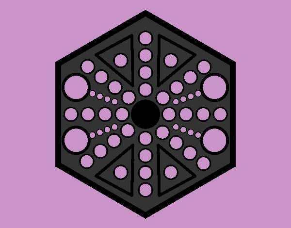 Mandala hexagonal