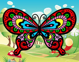 Dibujo Mariposa bonita pintado por queyla