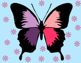 Dibujo Mariposa con alas negras pintado por gertru42