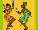 Dibujo Mujeres bailando pintado por queyla