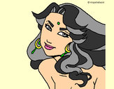 Dibujo Princesa amazónica pintado por queyla