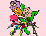 Dibujo Ramo de flores pintado por arocena