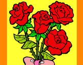 Dibujo Ramo de rosas pintado por JAUMEEE