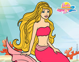 Dibujo Sirena sentada pintado por Barbie159