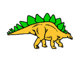 Dibujo Stegosaurus pintado por diegit9