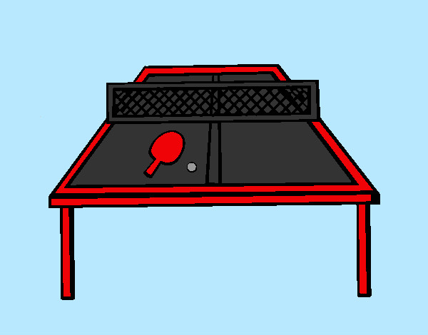 Dibujo Tenis de mesa 1 pintado por rireka