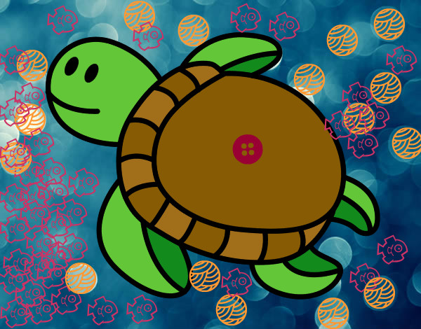 Dibujo Tortuga nadando pintado por maariaa202