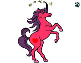 Dibujo Unicornio pintado por vio332
