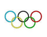 Dibujo Anillas de los juegos olimpícos pintado por anmo10