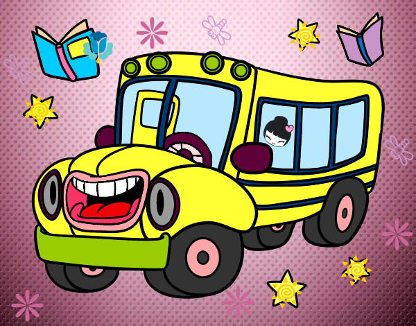 Dibujo Autobús animado pintado por espinilla