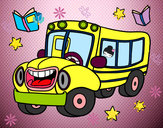 Dibujo Autobús animado pintado por espinilla